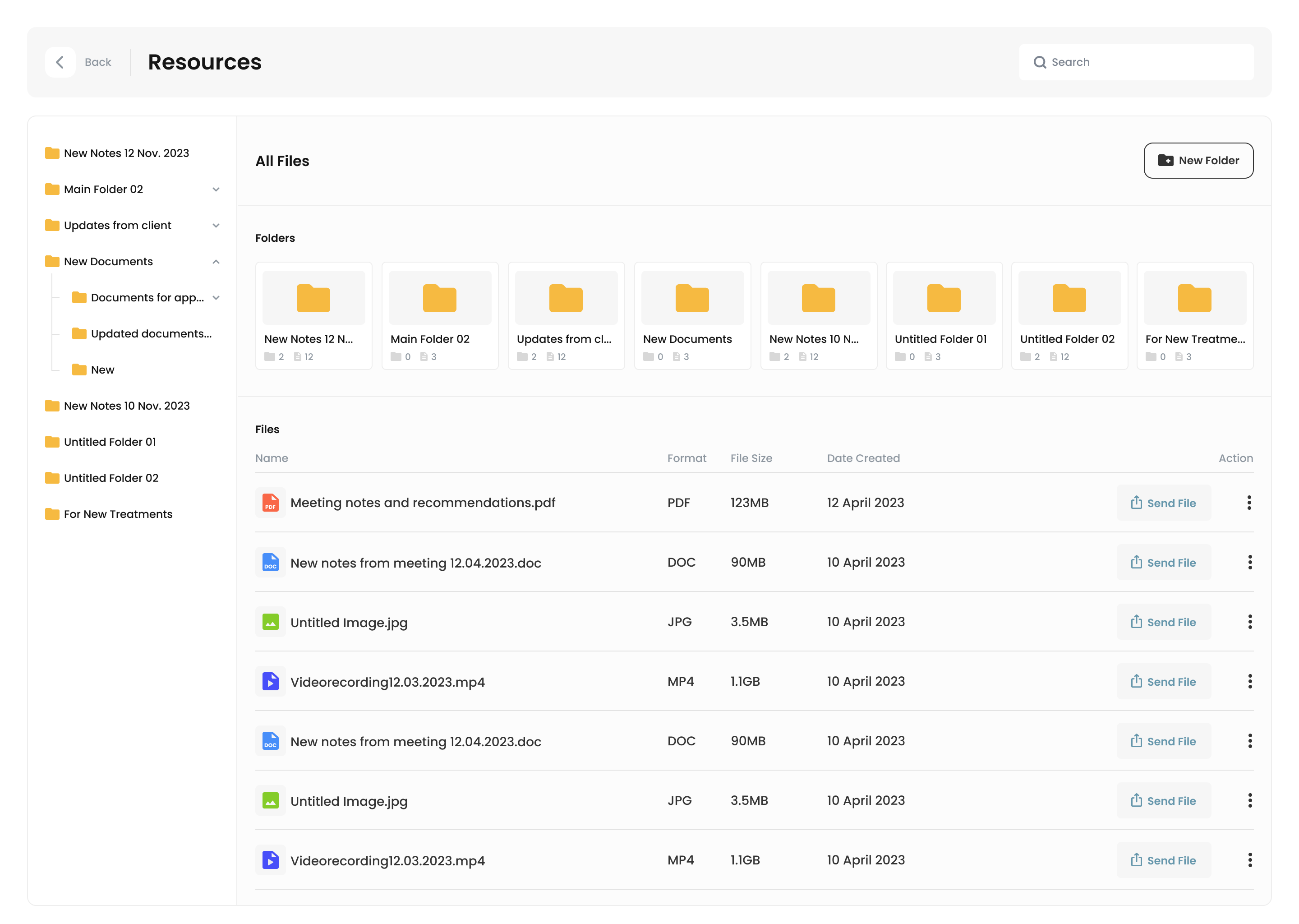 Unified Resource Storage